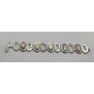 Luli Hamersztein SR Bracelet Ancient Roman Glass 925 Sterling Silver Handmade 8”